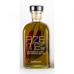 Olive Oil with chilli pepper and bay leaf