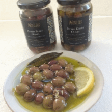 Pitted Green Olives in Extra Virgin Olive Oil